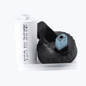 32oz/24oz Epic Filter Cap + Kit: black cap, white "MADE IN USA" filter, and drinking straw shown on a white background.