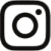 Black and white Instagram logo icon with a camera outline on a white background.