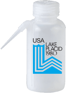 The Nalgene bottle from 1980 used by the USA Hockey Team.
