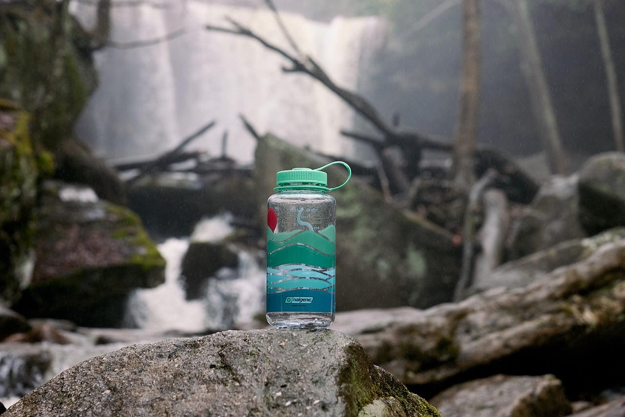 wide moth bottle on the the Appalachia Mountains